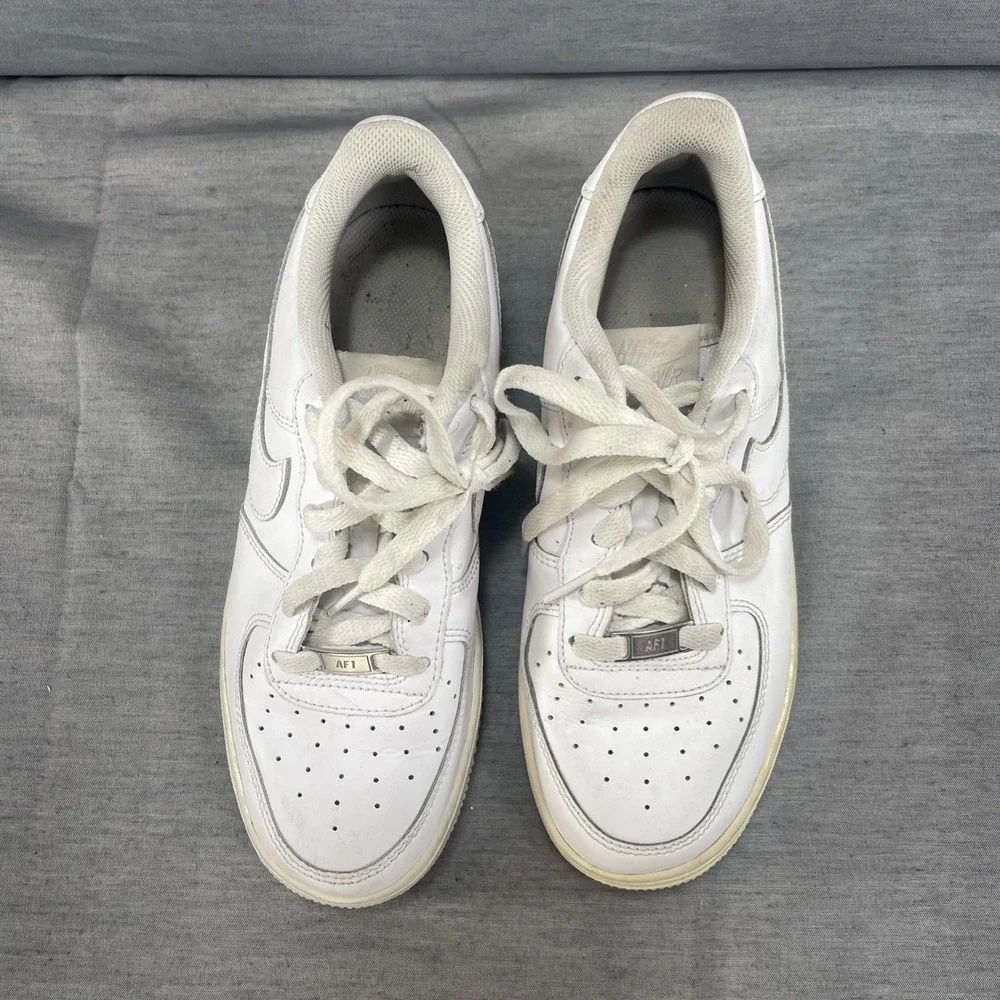 Nike Boys Air Force 1 Low 314192-117 White Casual Shoes Sneakers Size 6Y